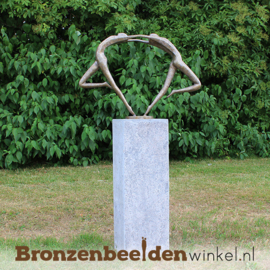 Bronzen tuinbeeld "Liefdesdans" BBW0366br