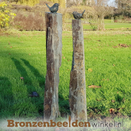 Tuinbeeld vogels op sokkels BBW80012