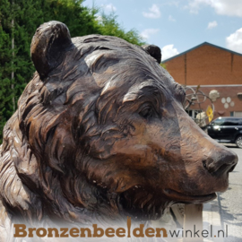 Beeld Grizzly beer in brons BBW59266