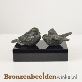 Twee vogelbeeldjes in licht abstracte vorm BBW18653br