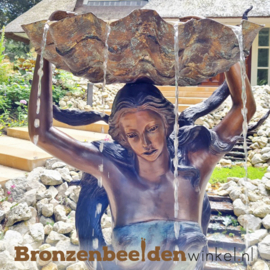 Bronzen fontein "De vrouw met schelp" BBW84059