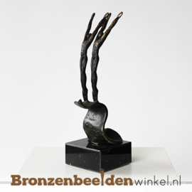 Zakelijk beeldje "Samen de sprong wagen klein" BBW005br62