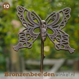 NR 10 | Vlinder cadeau ''Abstract vlinder beeld op stok als tuinsteker'' BBW1440
