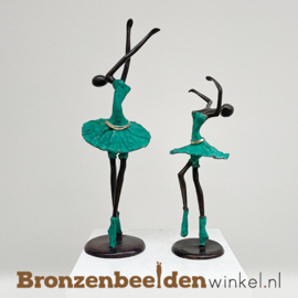 Afrikaanse ballerina beelden set "Groot en Klein"  28 + 40 cm  BL02KL + BL03GR