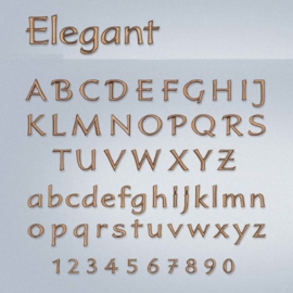Bronzen letters Elegant