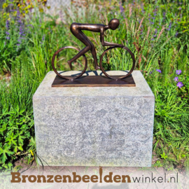 Beeld voor in de tuin "De Fietsfanaat" - XL versie BBW05br67XL