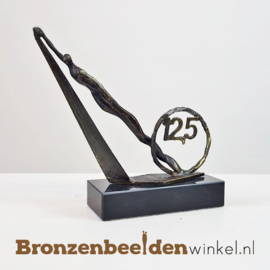 TOP 12,5 jaar bestaan bedrijf cadeau "De mijlpaal" met jaartal 12,5