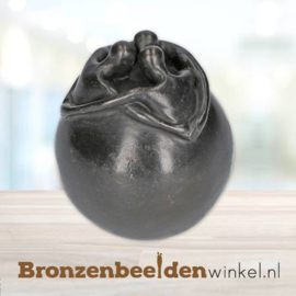 Bronzen urn "Voor elkaar" BBW0665br-l