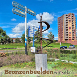 ROTONDE KUNST BEELD "POSITIEVE SPIRAAL" IN OPDRACHT VBO ACCOUNTANCY