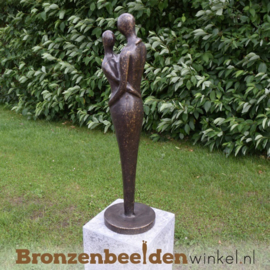 Bronzen koppel tuinbeeld BBW0636br