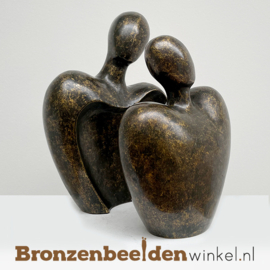 Bronzen duo urn "Voor altijd samen" 300663