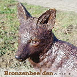 Tuinbeeld vos in brons BBW1330br