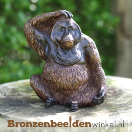 Beeld aap in brons BBW1411