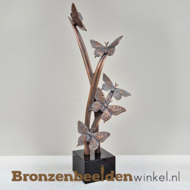 Vlinder beeld op sokkel BBW60211os