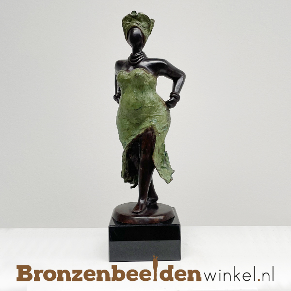 Afrikaans beeld "Zuri" 33 cm bbwDV02GR35