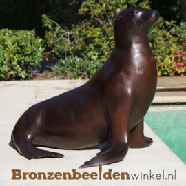 Tuinbeeld zeehond in brons BBW97228