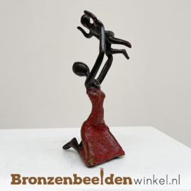 Afrikaans beeld "Blijdschap -rood- " 13 cm BBWST25KL15