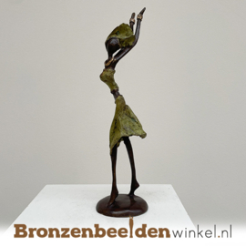Afrikaans beeld "Blijdschap" 35 cm bbwST13GR35