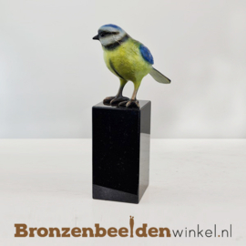 Vogel beeldje Pimpelmees op sokkel BBWF6530fa03