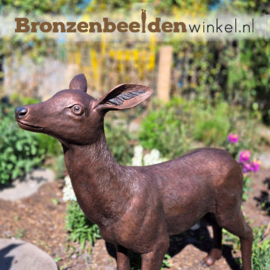 Beeldje hertje in brons BBW1408-3