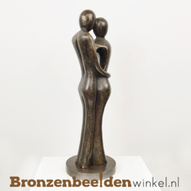 Bronzen koppel "Prachtig paar" als huwelijkscadeau BBW0718BR