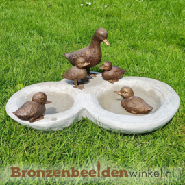 Dubbele waterdrinkbak met eendjes BBW0001br