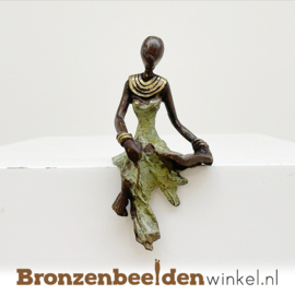 Afrikaans beeld "Jina" 12 cm BBWZT27KL