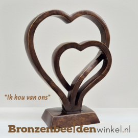 Liefde beeld twee harten "Ik hou van ons" BBW001br82
