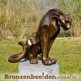 Bronzen jaguar beeld BBW2255