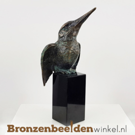 IJsvogel beeldje brons BBWR88321 op sokkel