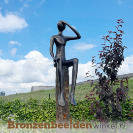 Tuinbeeld "De Uitkijker" in brons BBW73440br