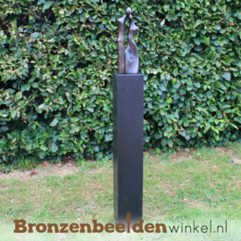 Tuinbeeld "Liefdevol Stel" brons BBW1400br