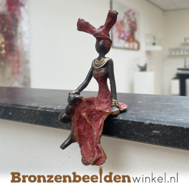 Bronzen beeldje "Iggy" 12 cm uit Afrika BBWZT30KL
