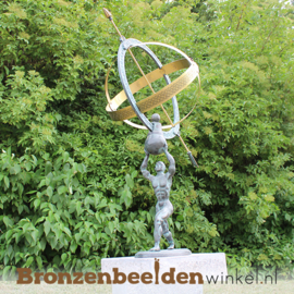 Bronzen zonnewijzer / sculptuur BBW1165br