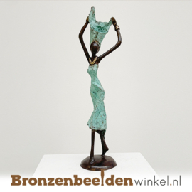 Afrikaans beeld "Vrolijkheid" 35 cm bbwST17GR35