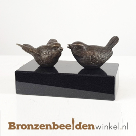 Twee vogelbeeldjes op sokkeltje BBW18655br