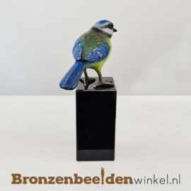 Vogel beeldje Pimpelmees op sokkel BBWF6530fa03