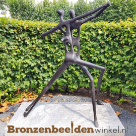 Bronzen "Abstract Danspaar" tuinbeeld BBW52846br