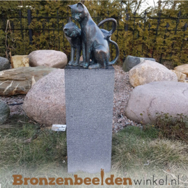 NR 8 | Cadeau vrouw 89 jaar ''Bronzen katten'' BBW2350br