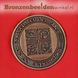 Bronzen penning 5 cm
