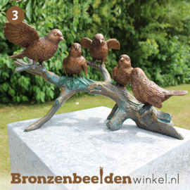 NR 3 | 85 jaar verjaardagscadeau ''Bronzen vogels op tak'' BBW0783br