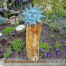 Tuinbeeld zon op sokkel BBW0567br-os