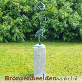 Bronzen tuinbeeld "Evenwicht" BBW52849br