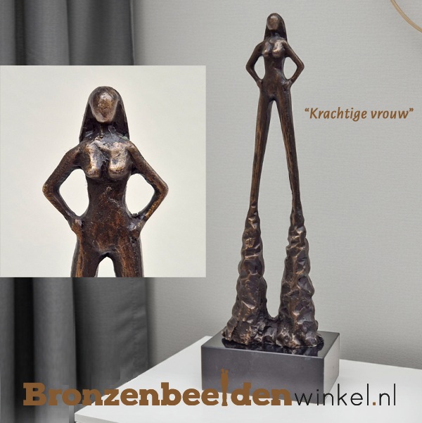 Beeld krachtige vrouw BBW01br48