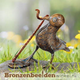 Bronzen merel beeld BBW37181