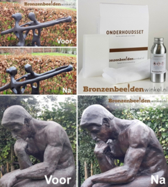 Onderhoudsset voor bronzen beeld