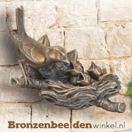 Bronzen vink met nestje BBW84285