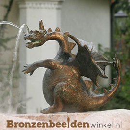 Bronzen draken beeld "Zwelgje" BBWR88753