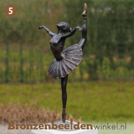 NR 5 | Cadeau vrouw 78 jaar ''Bronzen ballerina'' BBW2219