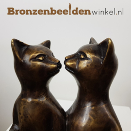 Grappig cadeau voor bruidspaar "Poezen stelletje" BBW1844br